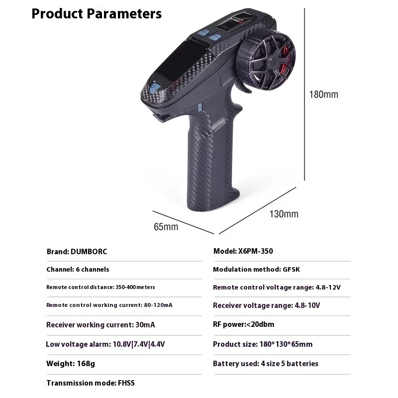 Mini-Fernbedienung X6PM Gun Control Tank Boot Auto Verschiedene Geschwindigkeit Drosselklappensteuerung Kleiner fliegender Elefant