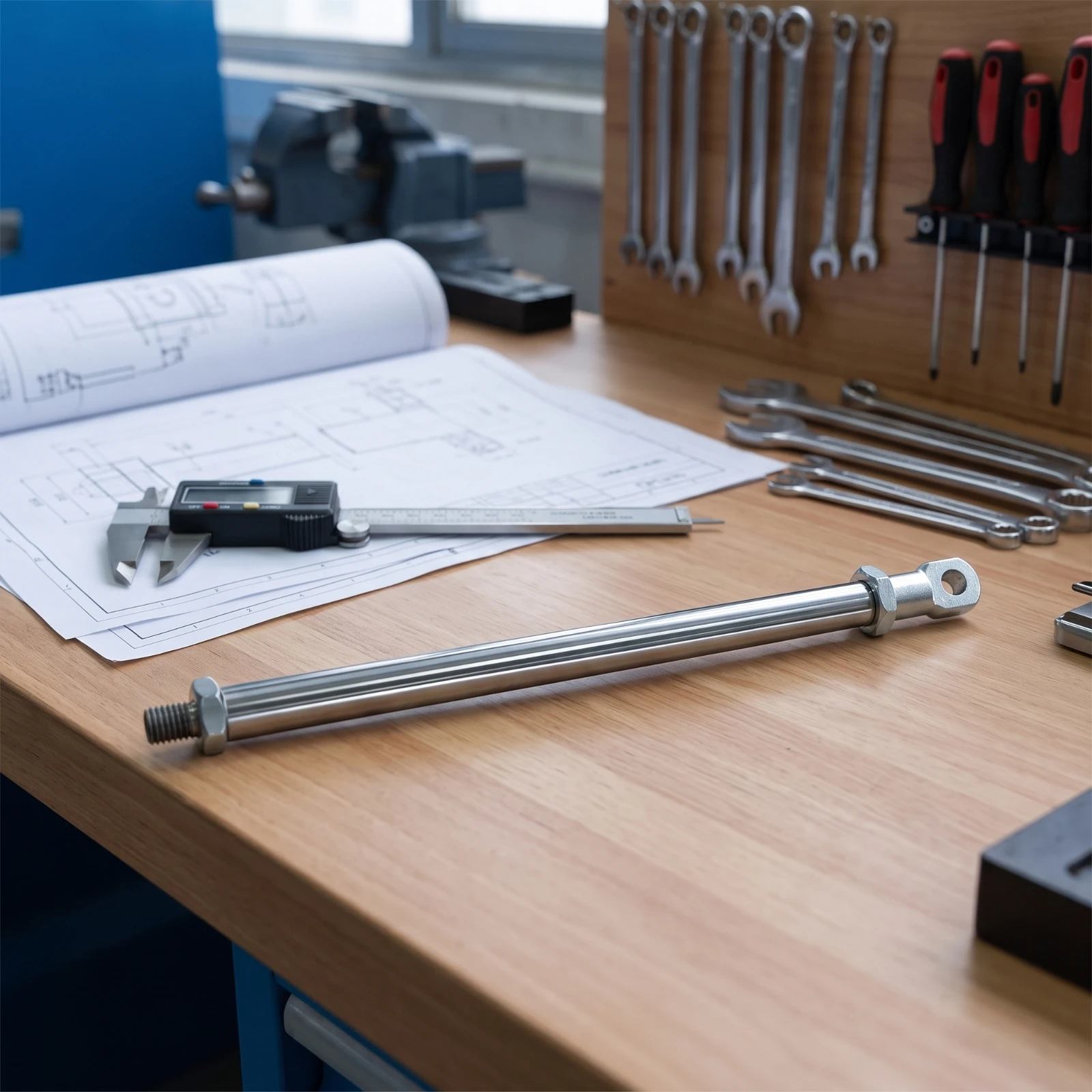Push-Pull Rod Threaded Rod with Terminal Fitting Hardware Rigid for Machinists, Machinery, Repair Work