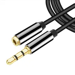 Stereo 3.5mm Audio Jack Extension Cable Male to Female Headphone Aux Cord 4 Pole