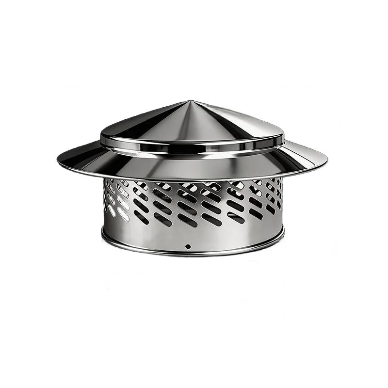 Stainless Steel Chimney Cap 14.5*7cm Roof Vent Cover 1000-hour Salt Spray Tested For Severe Weather Conditions