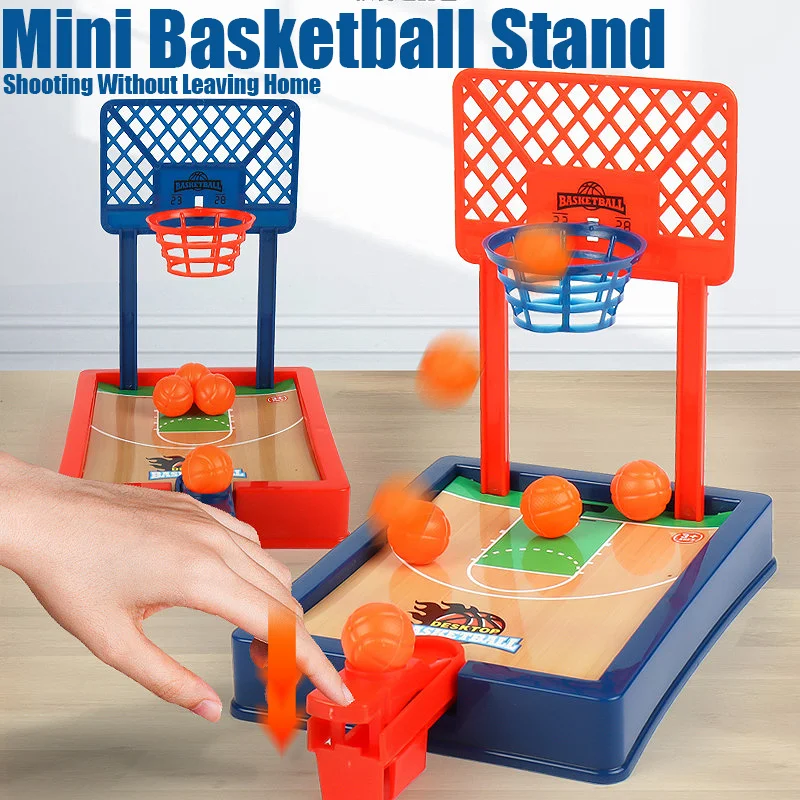 

Mini Finger Flick Basketball Game, Kids Tabletop Shooting Machine, Desktop Fun Interactive Toy