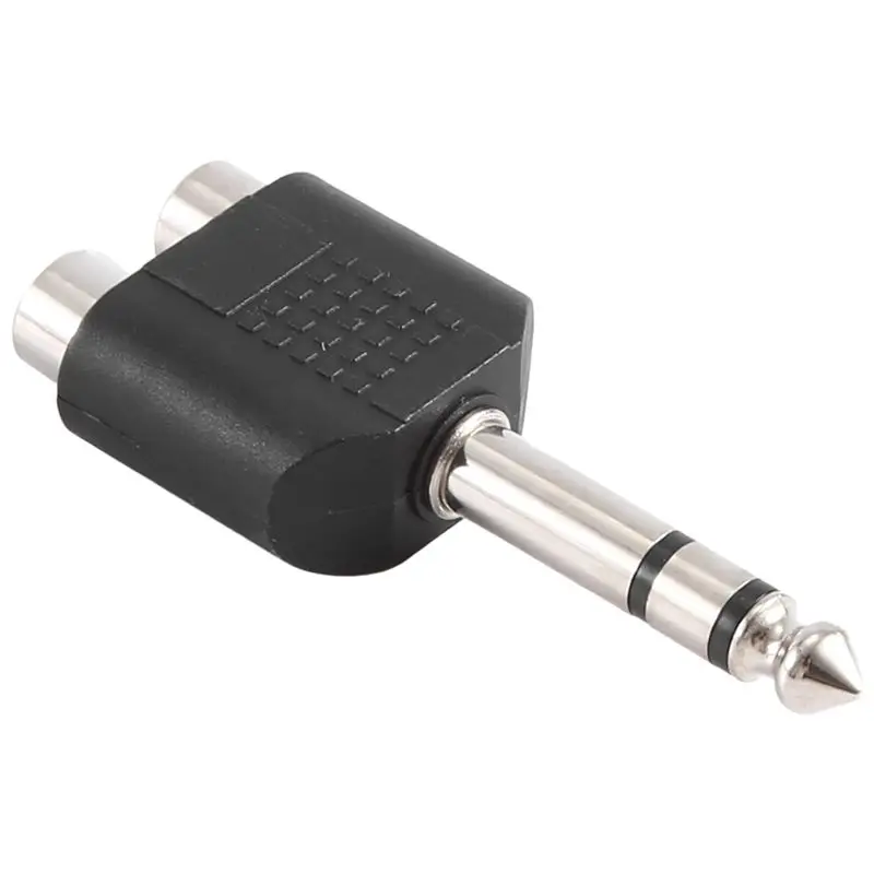 B29C-6.35Mm 1/4 Inch Male Stereo To 2 Dual RCA Female Y Splitter Audio Adapter Converter