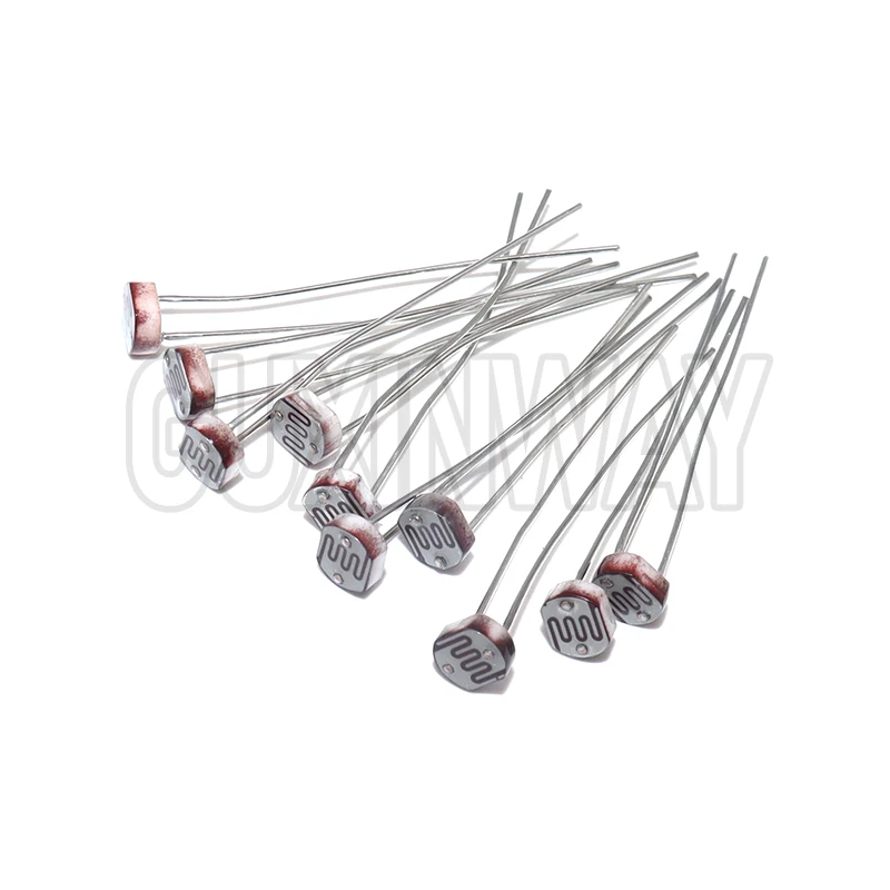 50 ชิ้น/ล็อต LDR Photo Light Sensitive ตัวต้านทาน Photoelectric Photoresistor 5528 5506 5516 5537 5539 GL5528 สําหรับ Arduino