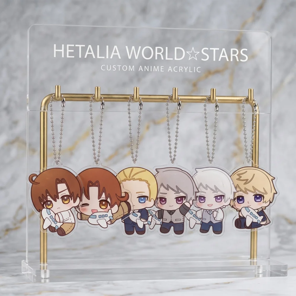 Hetalia World Stars Anime Acrylic Stand Keychain 2026 New England America Italy Germany Cute Bag Ornament Custom Patter