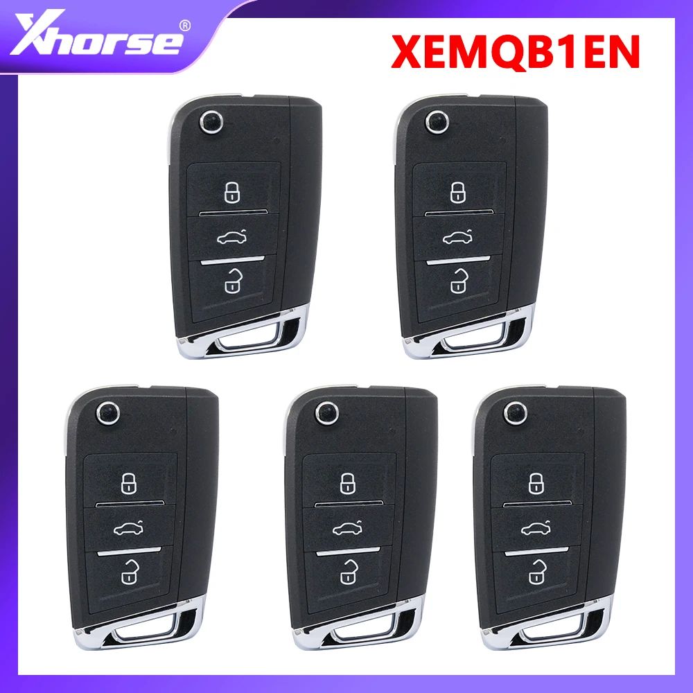 Xhorse XEMQB1EN Super Remote Key for VW MQB 3 Buttons with Built-in Super Chip English Version 5pcs/Lot