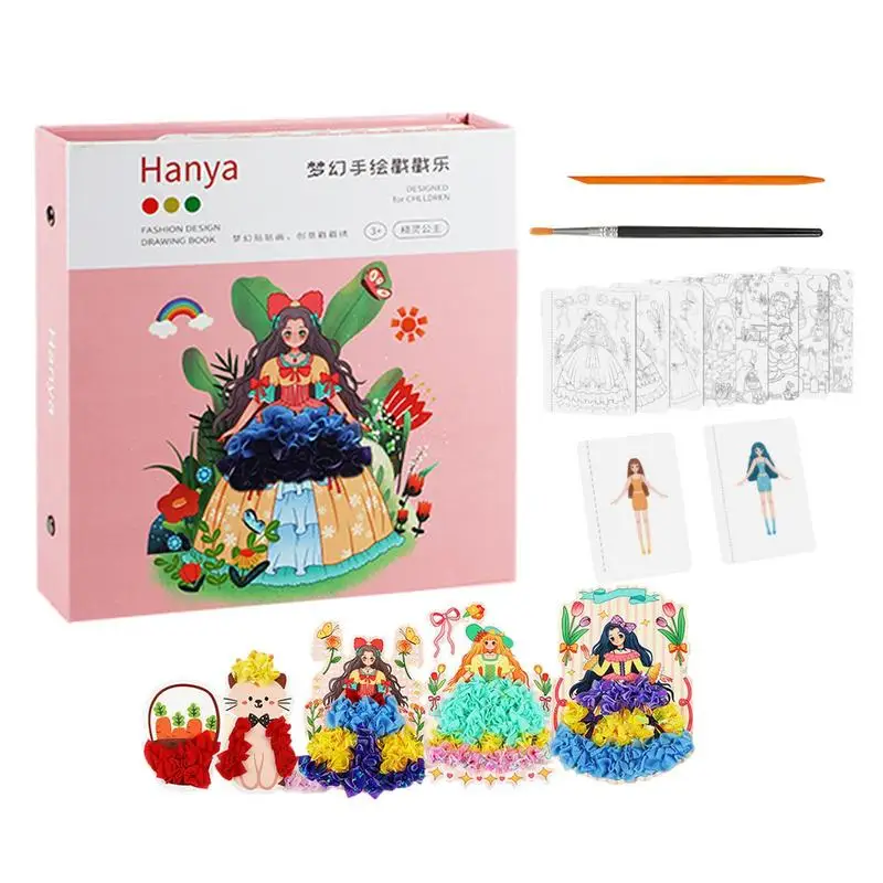 

Poke Art DIY Toys DIY Poke Fun Toys Kids Arts And Crafts Kids Craft Kit Развивающие игрушки Мультяшная книга для детей и мальчиков 3-8 лет