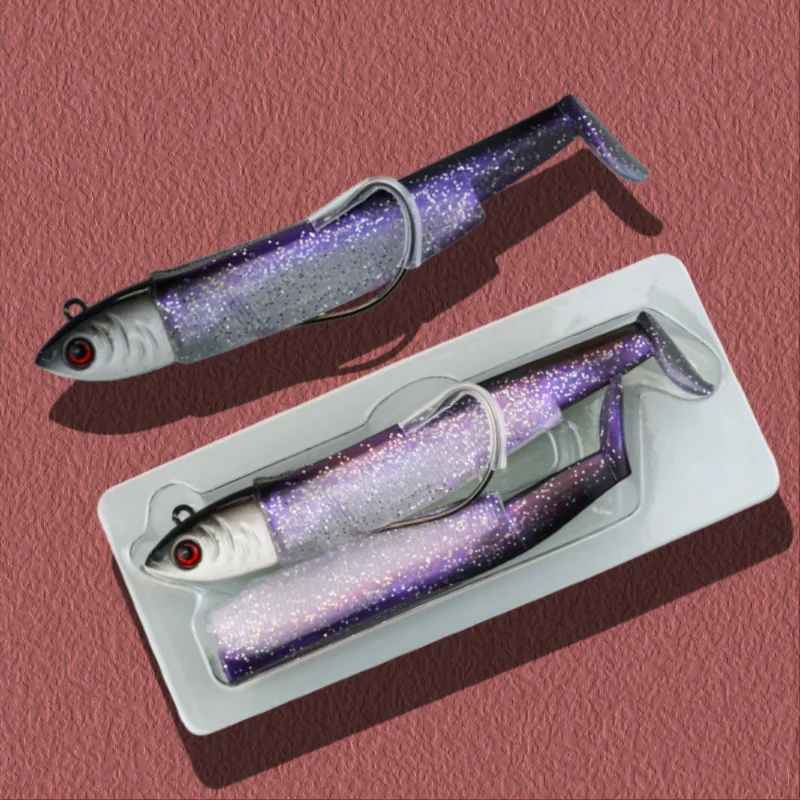 Fishing Soft Black Minnow Lure 95mm 15/30g Silicone Bait Easy Shiner For Bass Pike Tackle Dropshipping Baits For Fishing Seabass
