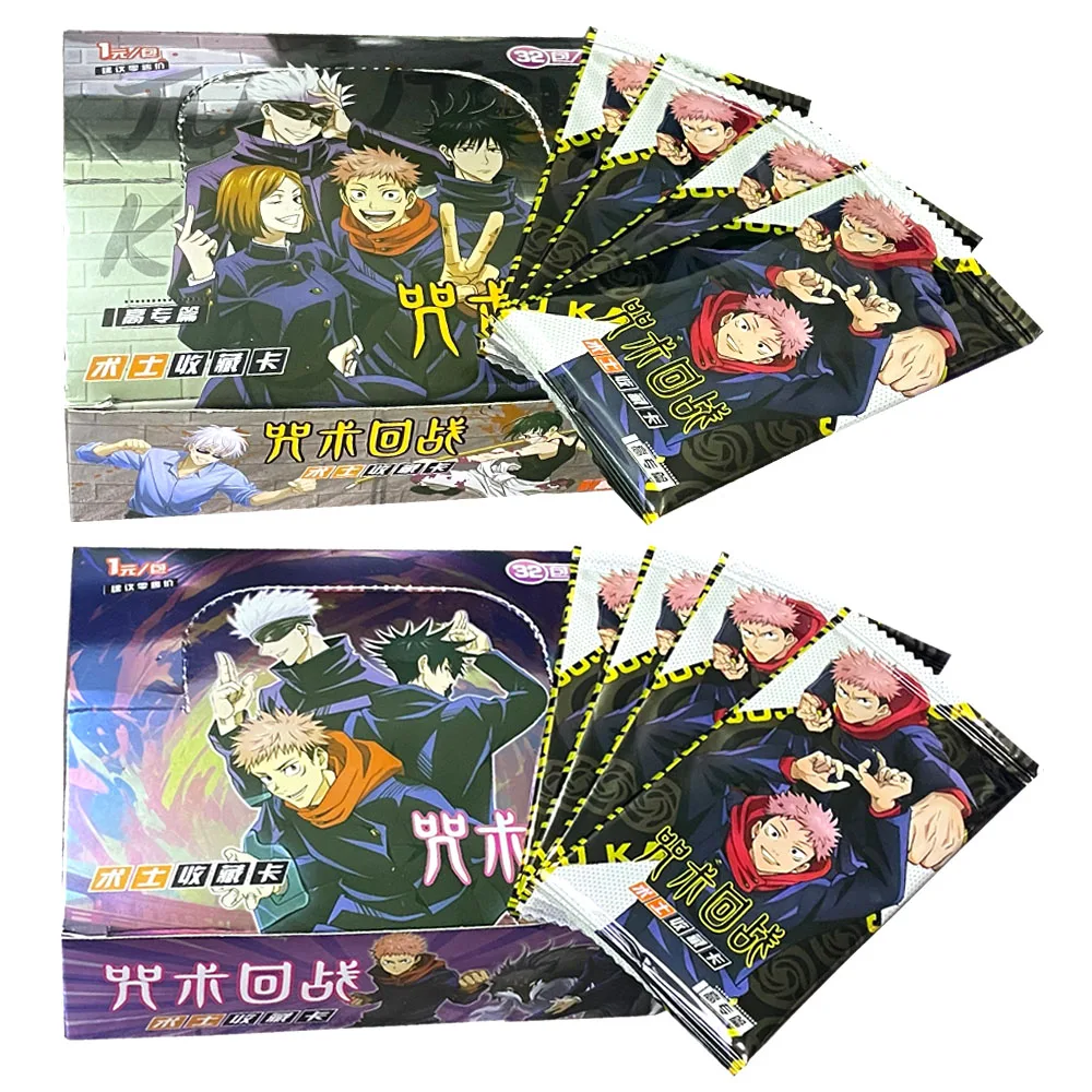 wholesale Jujutsu Kaisen Card Advanced Satoru Fushiguro Megumi Itadori Yuji Warlock children Collection Card Toy Gift