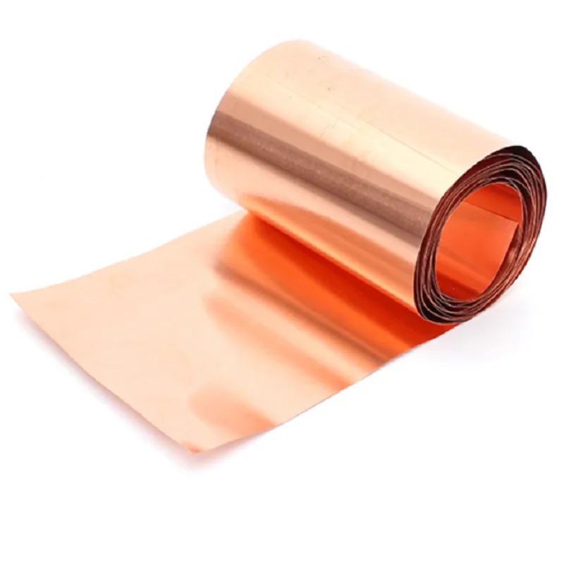 0.02-0.09mm narrow C11000 99.9 Pure Copper Tape T2 Copper Coil Strip