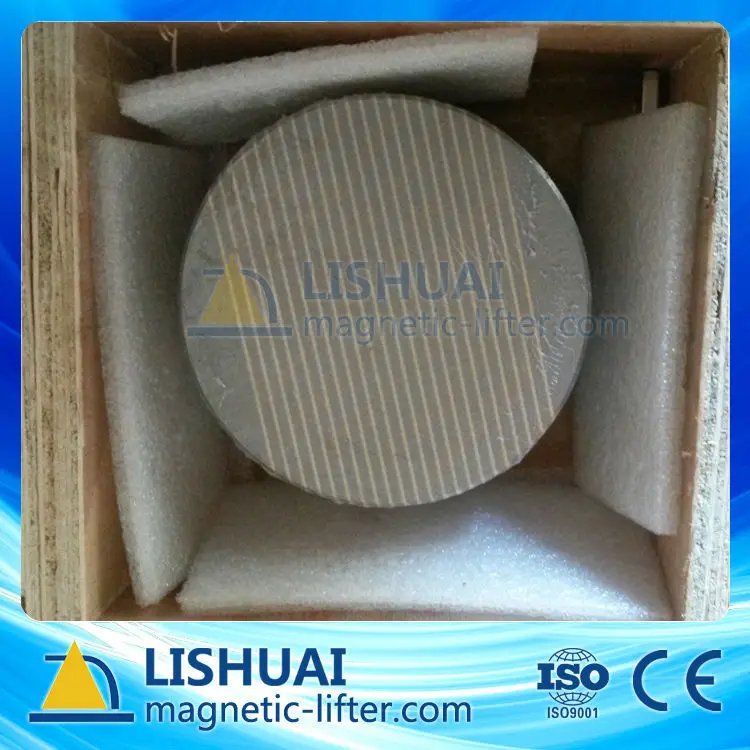 Mandrin magnétique permanent rond pour rectifieuse