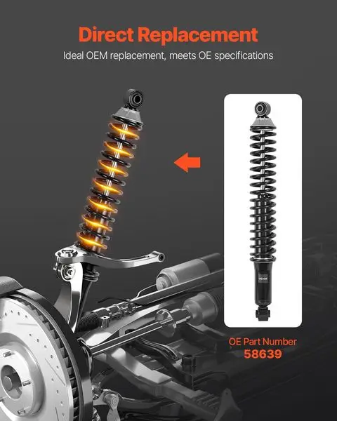 مجموعة دعامة ممتص الصدمات الخلفي 2 قطعة 2000-2006 شيفروليه سوبربان 1500