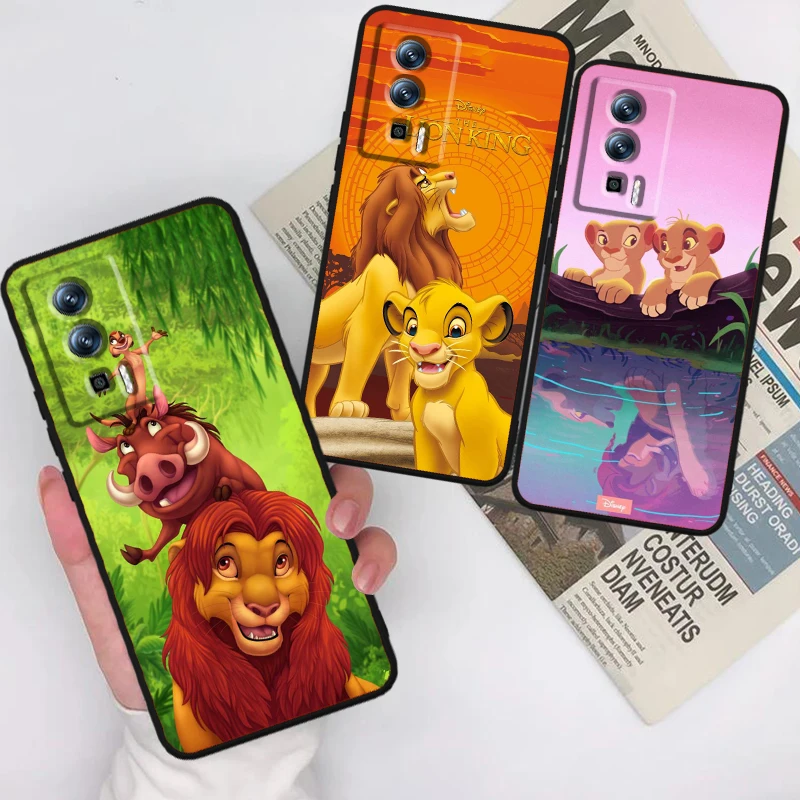 Disney The Lion King Cute For Xiaomi Redmi 9A 9C 9AT 10C 9 9T 10 12C 13C A3 12 K60 A1 K50 K40 5G Black Cover Phone Case