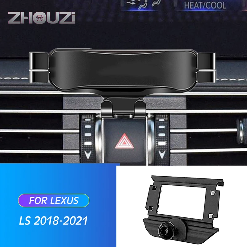 

Car Mobile Phone Holder Special Air Vent Mounts Stand GPS Gravity Navigation Bracket For Lexus LS350 LS500H LS 2018-2022