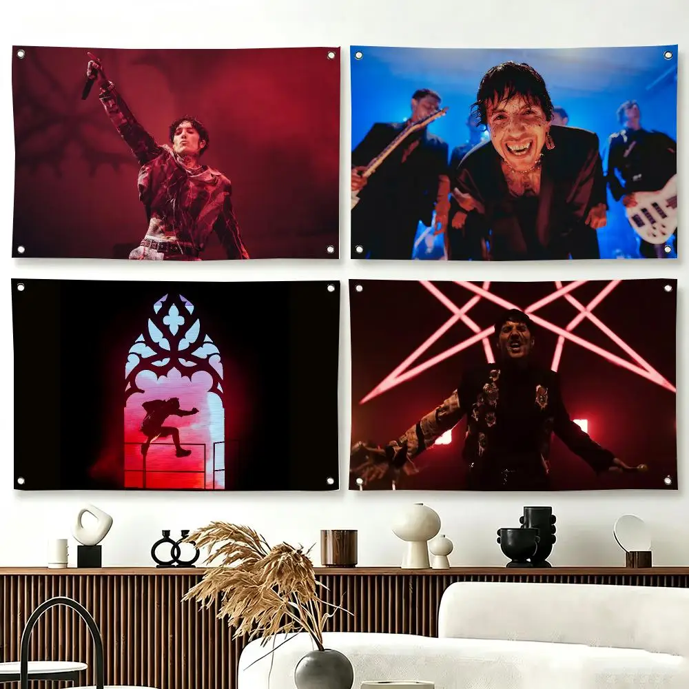 Heavy Metal Band B-Bring Me The Horizon Flags  For Living Room Home Dorm Decor Wall Outdoor Camping Party Banner Gifts