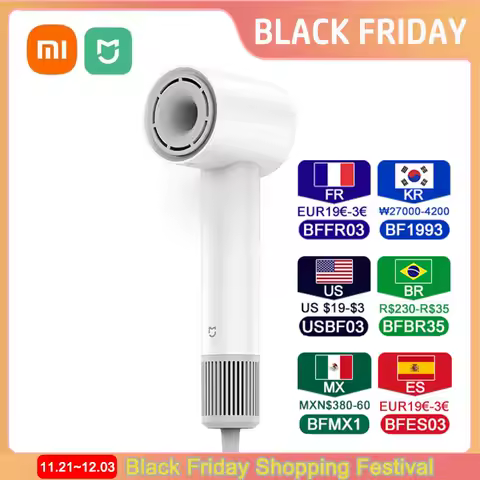 XIAOMI MIJIA H501 SE 고속 헤어 드라이어 62 메터/초 풍속 음이온 헤어 케어 110,000 Rpm 전문 건조 220V CN 버전
