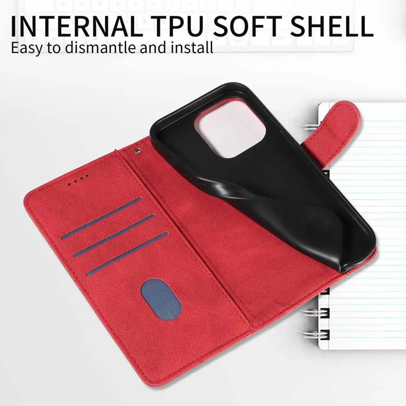 Fundas ل Poco F6 X6 M6 F7 Ultra X7 M7 Pro 5G حافظة محفظة جلدية بطاقة كتاب كوكه ل Xiaomi POCO C65 C71 C75 C85 4G غطاء #6