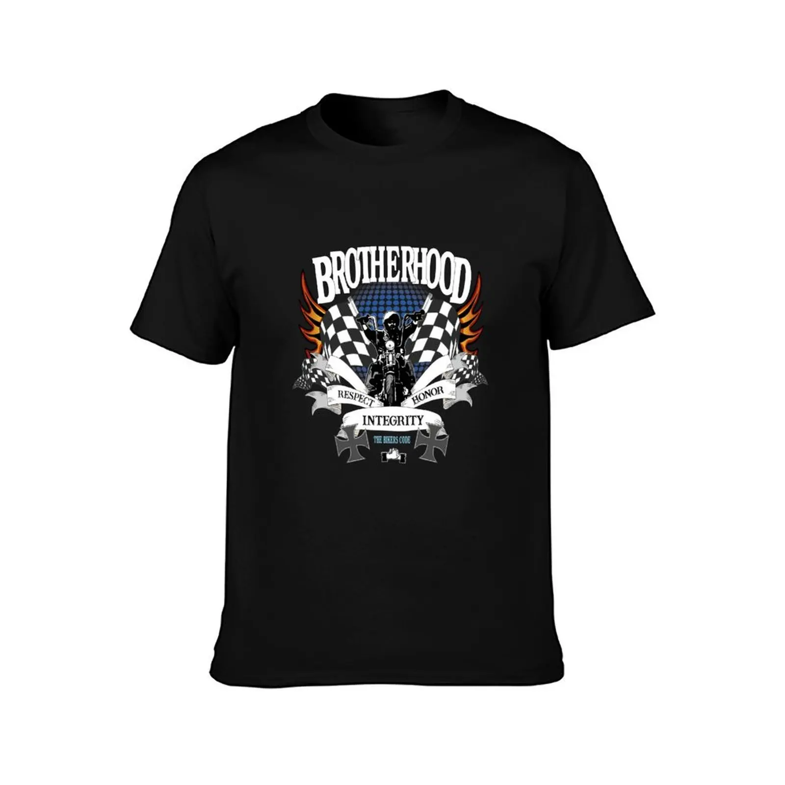 Biker Brotherhood - The Biker Code T-Shirt Casual All Match Tee Shirt for Men