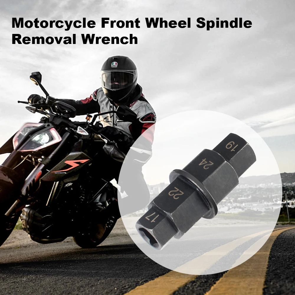 17 19 22 24mm Motorcycles Hex Axle Tool Antirust Versatile Professional 4-In-1 Durable 3/8 inch Multifunction Multi Purpose