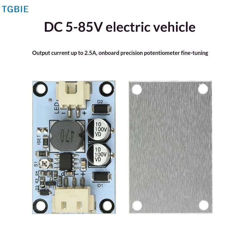 [TL]【TL】DC 5-85V Constant Current Power Supply Module With PWM Dimming For LED Drive High Efficiency Adjustable 1.5A