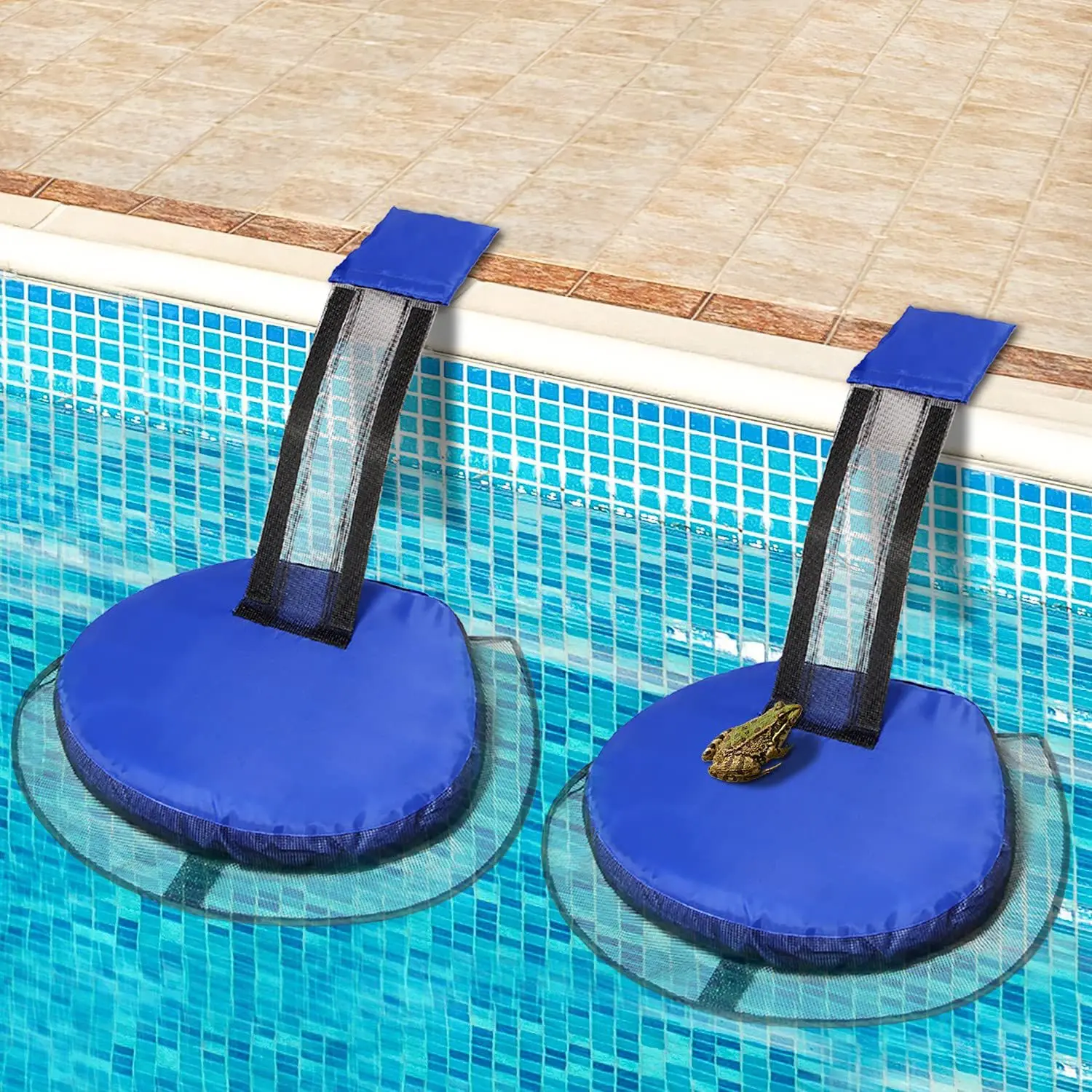Pool Small Animal Escape Net Floating Critter Rescue Channel Saving Frog Bird Safety Accessory for Swimming Pool