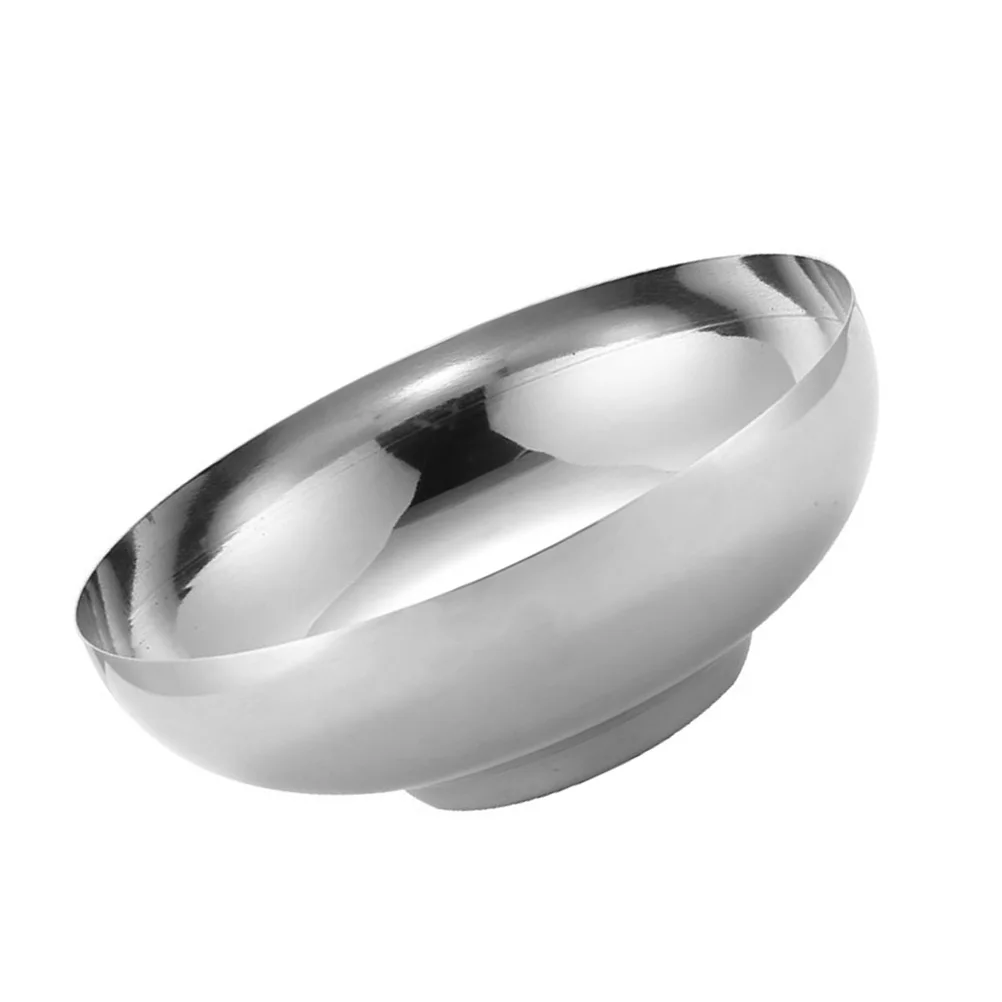 

1pc Creative Stainless Steel Fruit Salad Big Soup Bowl Ramen Noodle Storage Container Cold Bowl Home Restaurant Kitchenware Set