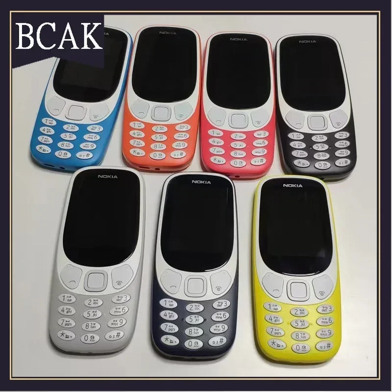 

3310 New Mobile Phone 2.4 GSM Non-smart Phone 2G Straight Board Nokia Button Elderly Function Mobile Phone Dual Card BCAK