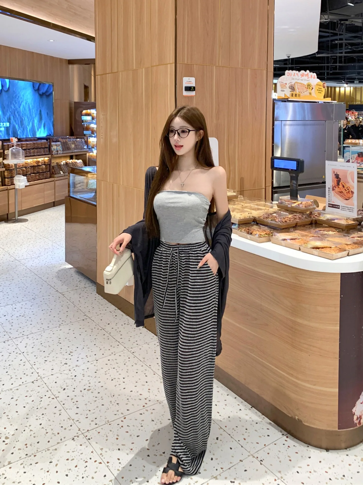 ชุดเซ็ตฤดูร้อนสำหรับผู้หญิง เส - Linen Pant Wide บทวิจารณ์และราคา