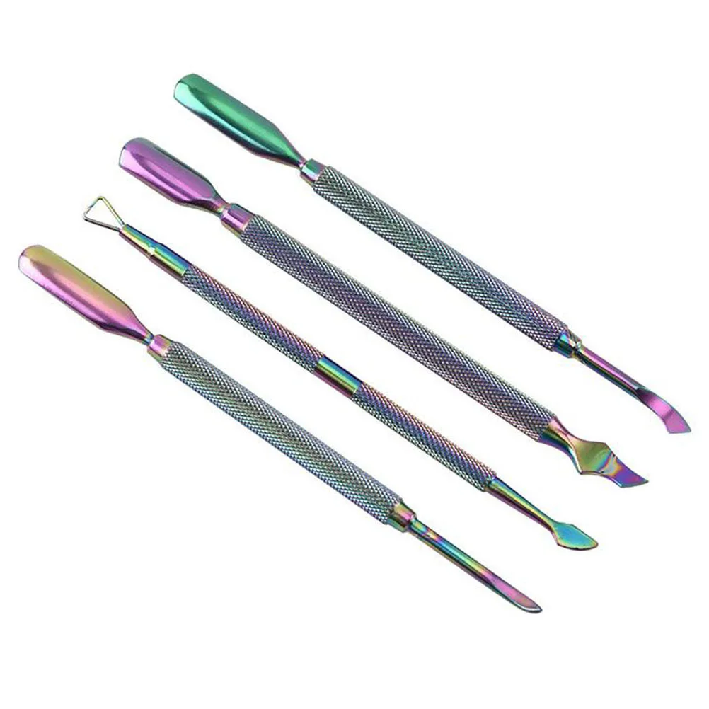 4Pcs 안전한 소재 네일 아트 용품 사용하기 쉬운 실용적인 디자인 매니큐어 도구 매일 편리함을 위한 매니큐어 도구