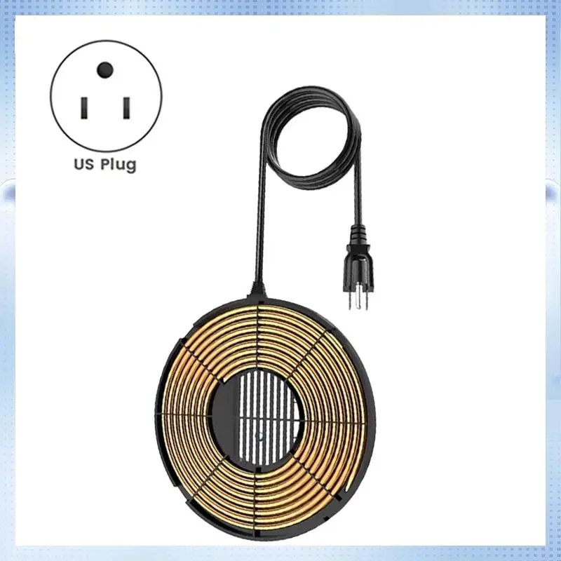 

AD-Bird Bath Heater 70W Submersible Pond Deicer Birdbath Water Heater Thermostatic Control Power Saving For Outdoor US Plug