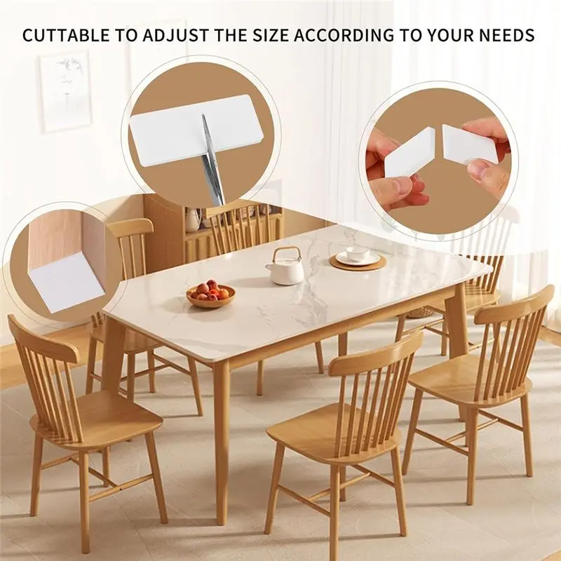 AT51-Furniture Pads EVA Foam 18Pcs Headboard Stoppers For Wall, Anti-Shake For Wall Protectors Bed Noise Stoppers, Headboard Bum