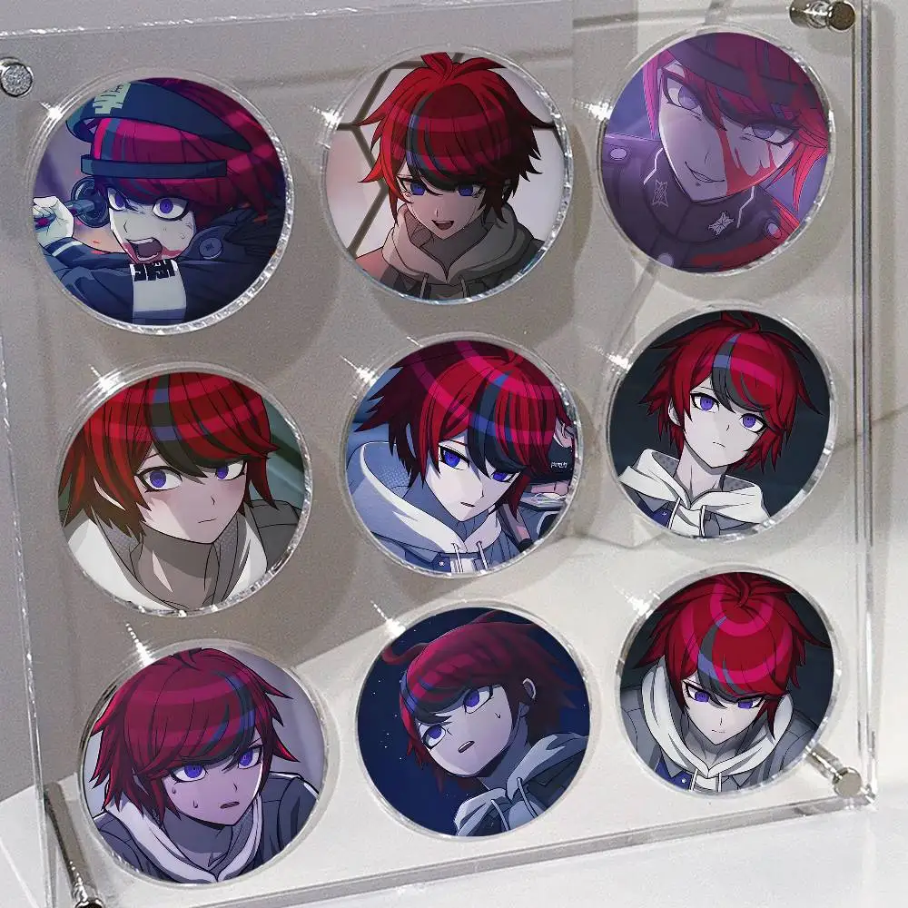 1pc The Hundred Line Takumi Sumino Cartoon Style Badge Brooches On Backpack Decoration Round Enamel Pins For Accessorys