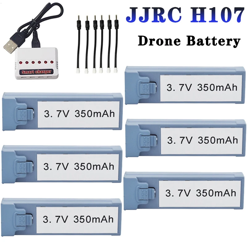 3.7V 350mAh Lithium Battery RC Drone Quadcopter Accessory For JJRC H107 RC Mini Quadcopter Batteries Replacement Spare Parts