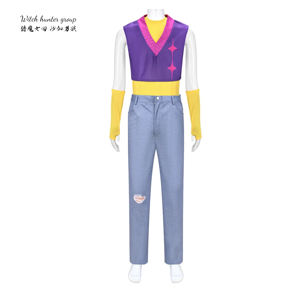 deux-styles-anime-kpop-chasseurs-de-demons-saja-garcons-mystere-cosplay-costume-perruque-idole-col-en-v-gilet-court-chemise-tenue-costume-d'halloween