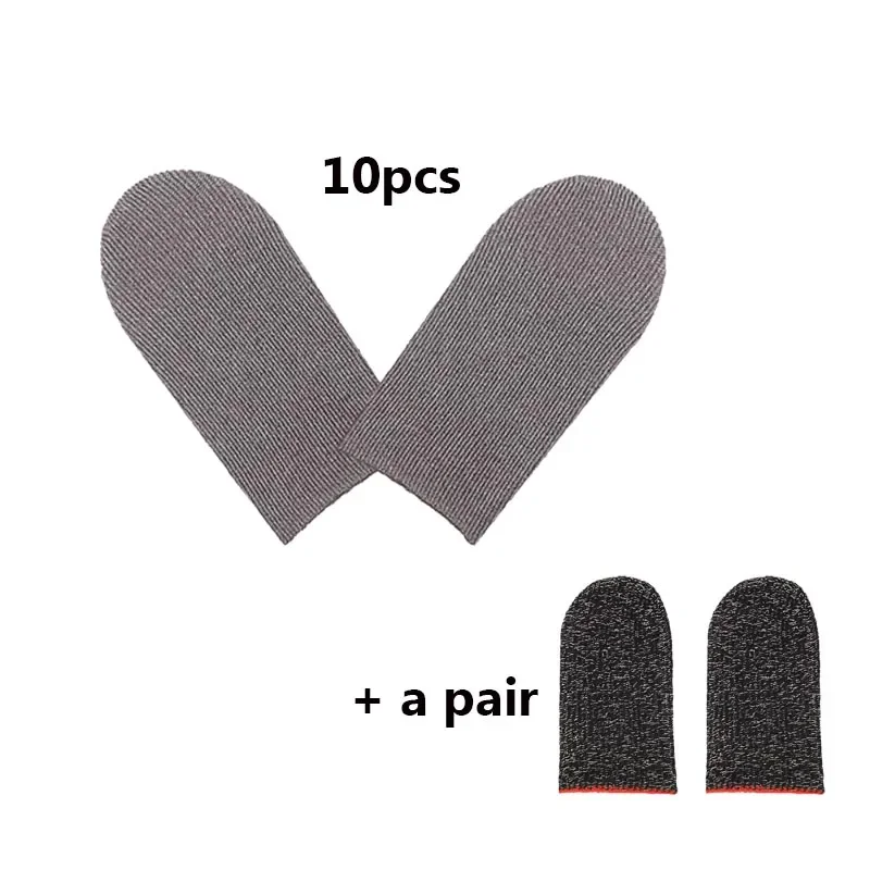 

10/12pcs Phone Fingertip Gloves Finger Sleeve Tablet Screen Touch Gloves Nylon Sweat Proof Mobile Gaming Finger Cover