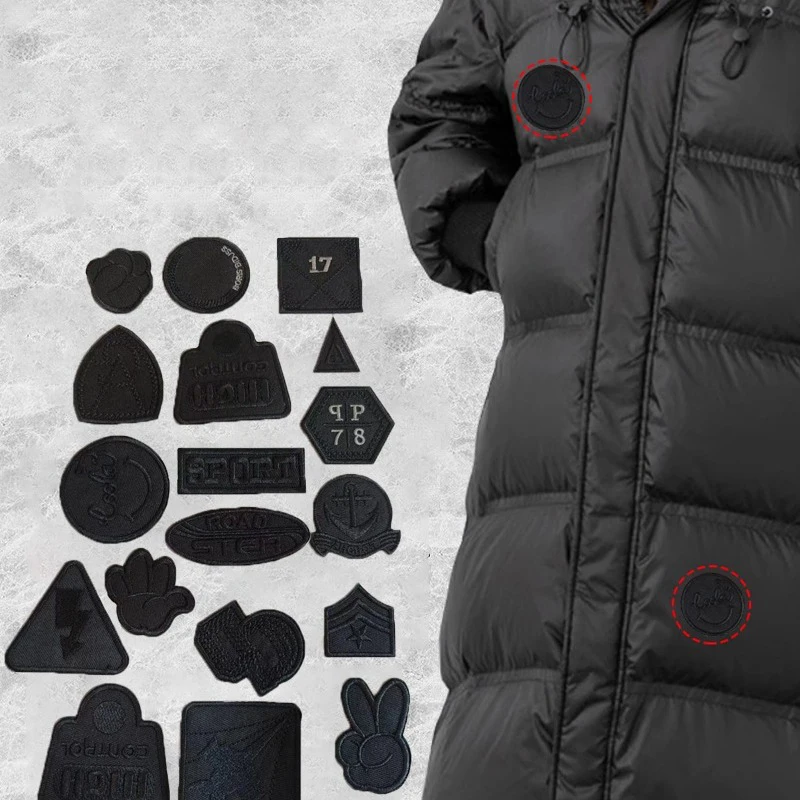 

Black Self-Adhesive Repair Patches For Down Jackets Pants T-shirts Washable Clothing Durable Hole Repair Without Trace