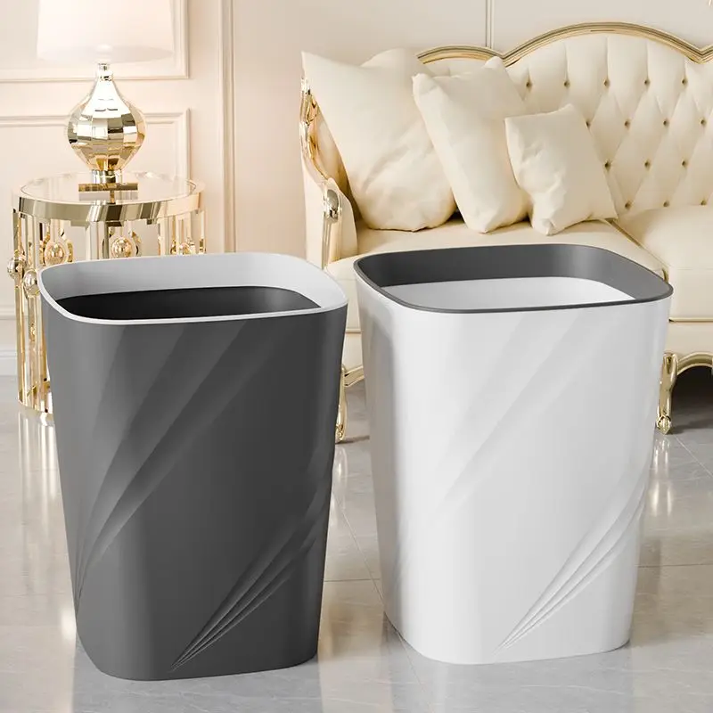 

Large Thiened Tra Can Home Kitchen Office High Capaci Bin No Lid Batoom Paper Basket Waste Disposal Container