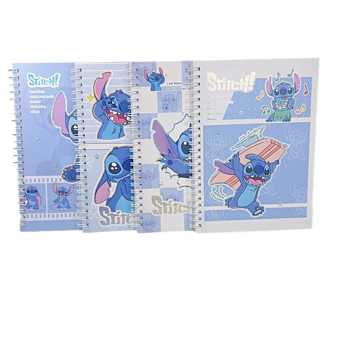 Cartoon Stitch Notebook Student Cute Pet Lilo Loose-leaf Coil Book Cartoon Student Stationery Workbook Children\'s Birthday Gift