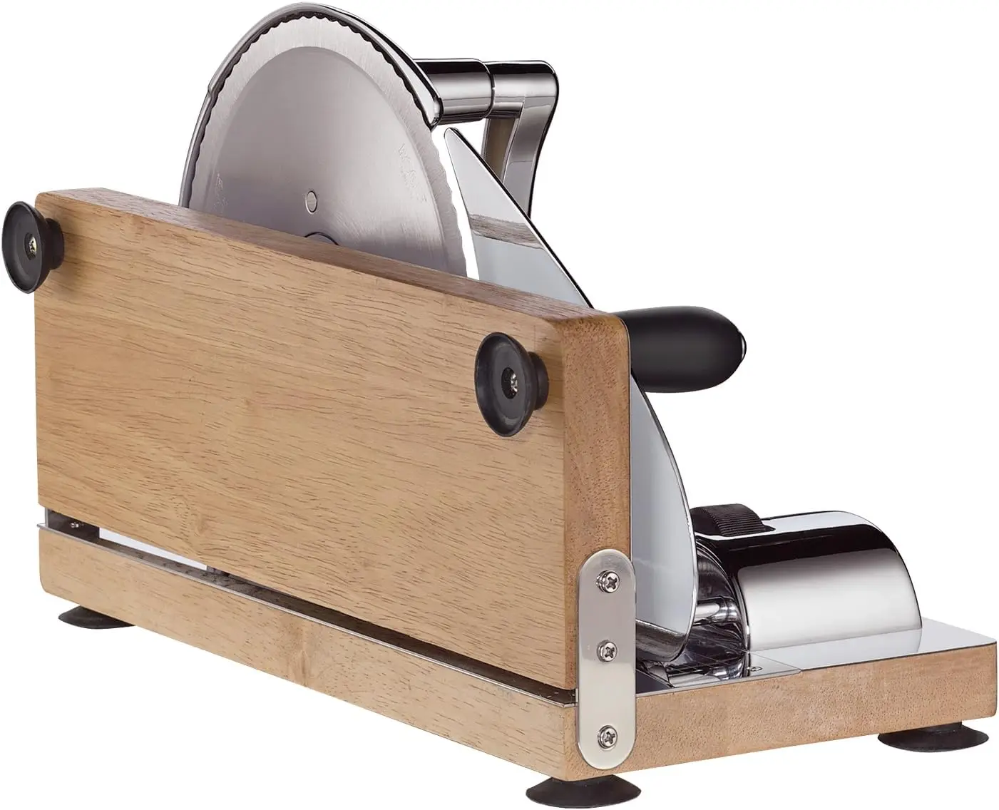 Manual Stainless Steel Bread Slicer (Silver -brown)