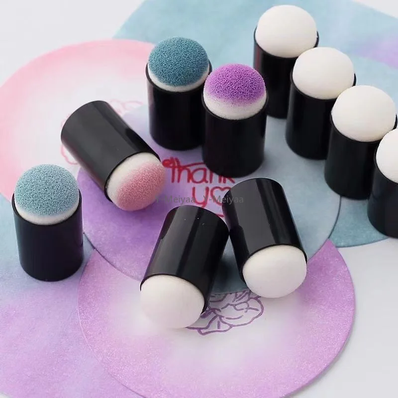 1/5/10PCS Nero Spugna Dito Culle per Colorare Il Viso Strumenti di Pittura Per Bambini FAI DA TE Artigianato Pittura Premendo Dito Culle