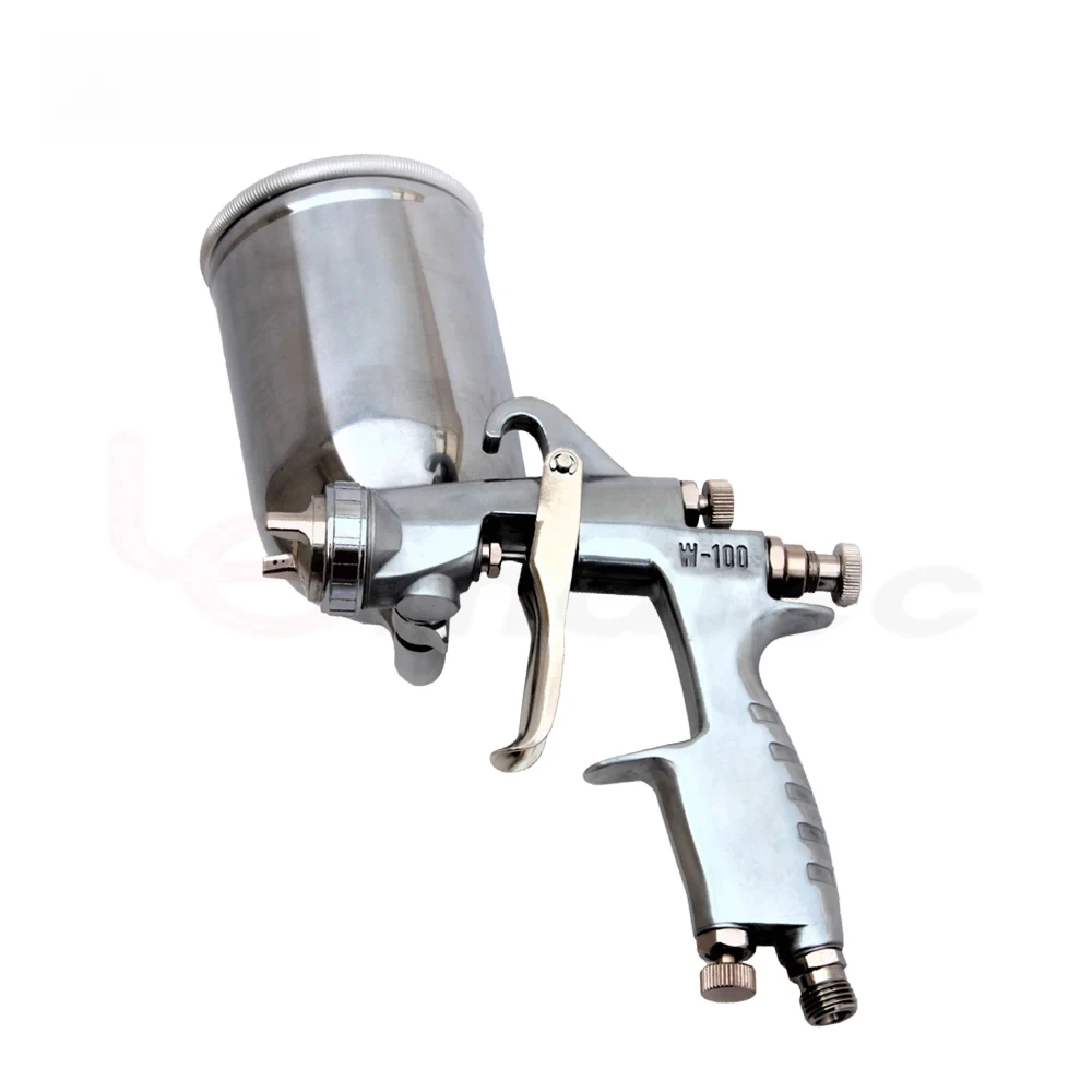 1.5mm Gravity Feed Air Spray Paint Gun Aluminum cup 450 ml Taiwan Made HVLP for for furniture car surface enamel coating