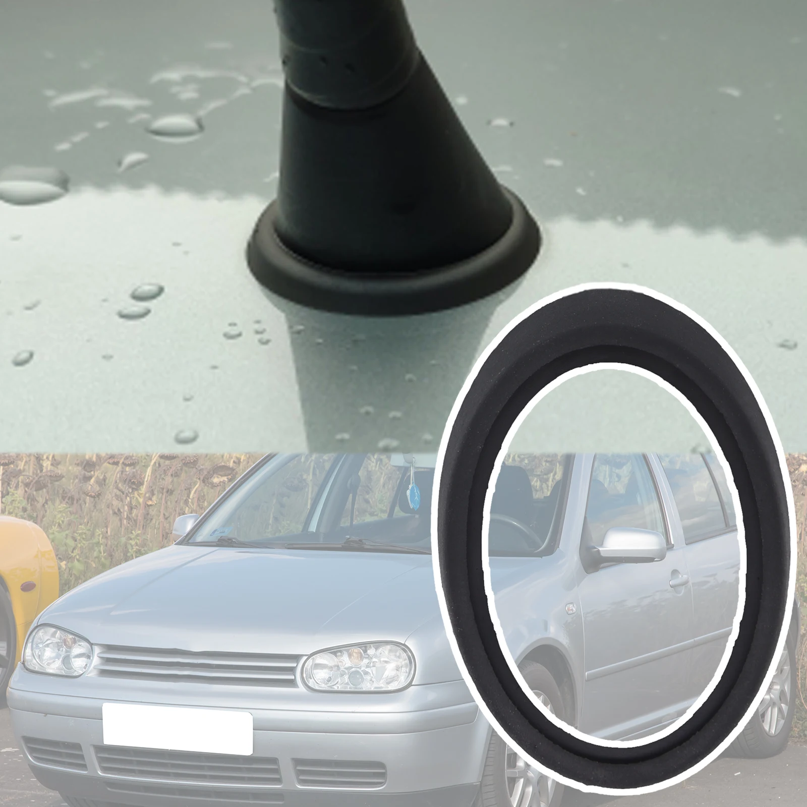 سقف سوط هوائي جوي قاعدة طوقا لشركة فولكس فاجن جولف 4 MK4 5 MK5 MK 3 البديل 1K 1J 1H 2009 2008 2007 - 1991 استبدال وسادة الختم #1