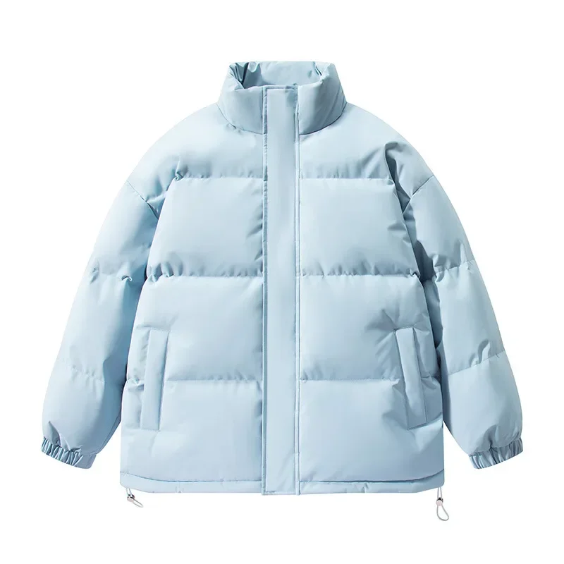 

Japanese Style Stand Collar Cotton Padded Coat Men's Winter Thickened Puffer Jacket Casual Loose Fit For High School Students