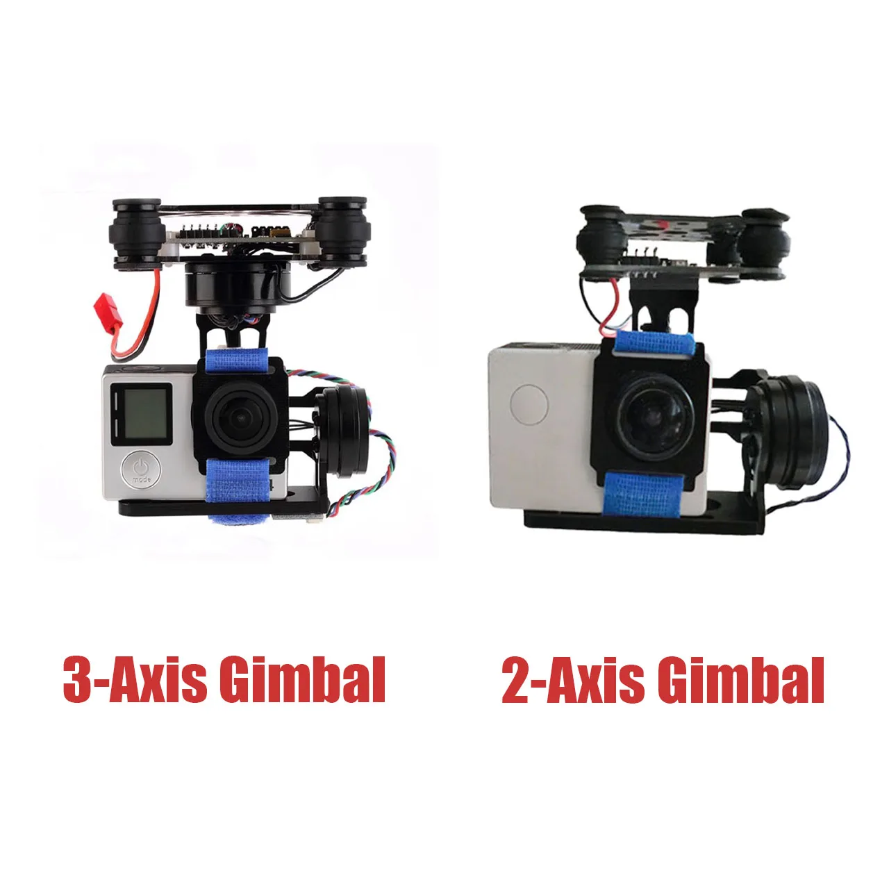 QX-motor 2/3Axis Gimbal Storm32 BGC Gimbal Brushless leggero con motori Debug gratuito per fotocamera Gopro3 Gopro4 SJ4000 fai da te FPV