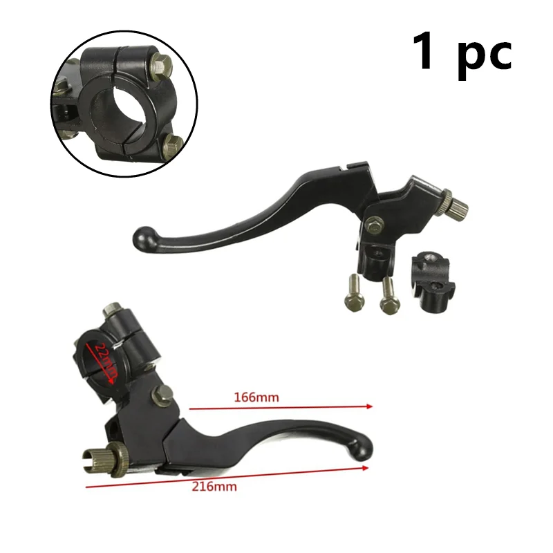 Aluminum alloy Left 22mm 7/8 Inch Handlebar Clutch Lever For Pit Dirt Bike Pitbike Motorcycle ATV Black