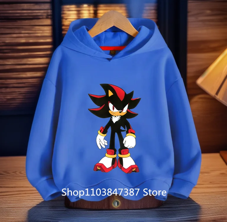 Vêtements pour enfants bébé garçon vêtements Sonic sweats à capuche enfants automne dessin animé Super Sonic garçons sweats à capuche Costume