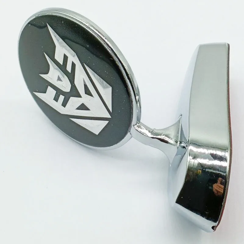 Car Metal Chrome Hood Ornament Badge Emblem Transformers Decepticon UniversalFit