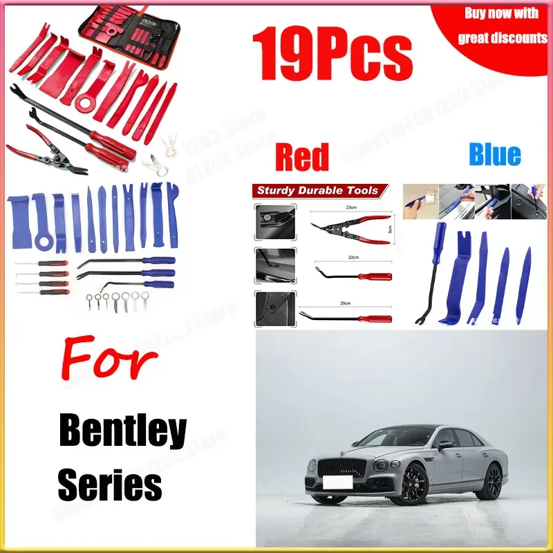 

For Bentley 19pcs Disassembly Tool Kit Panel Disassembly Tool Decorative Instrument Panel Disassembly Tool Drilling Repair Tool