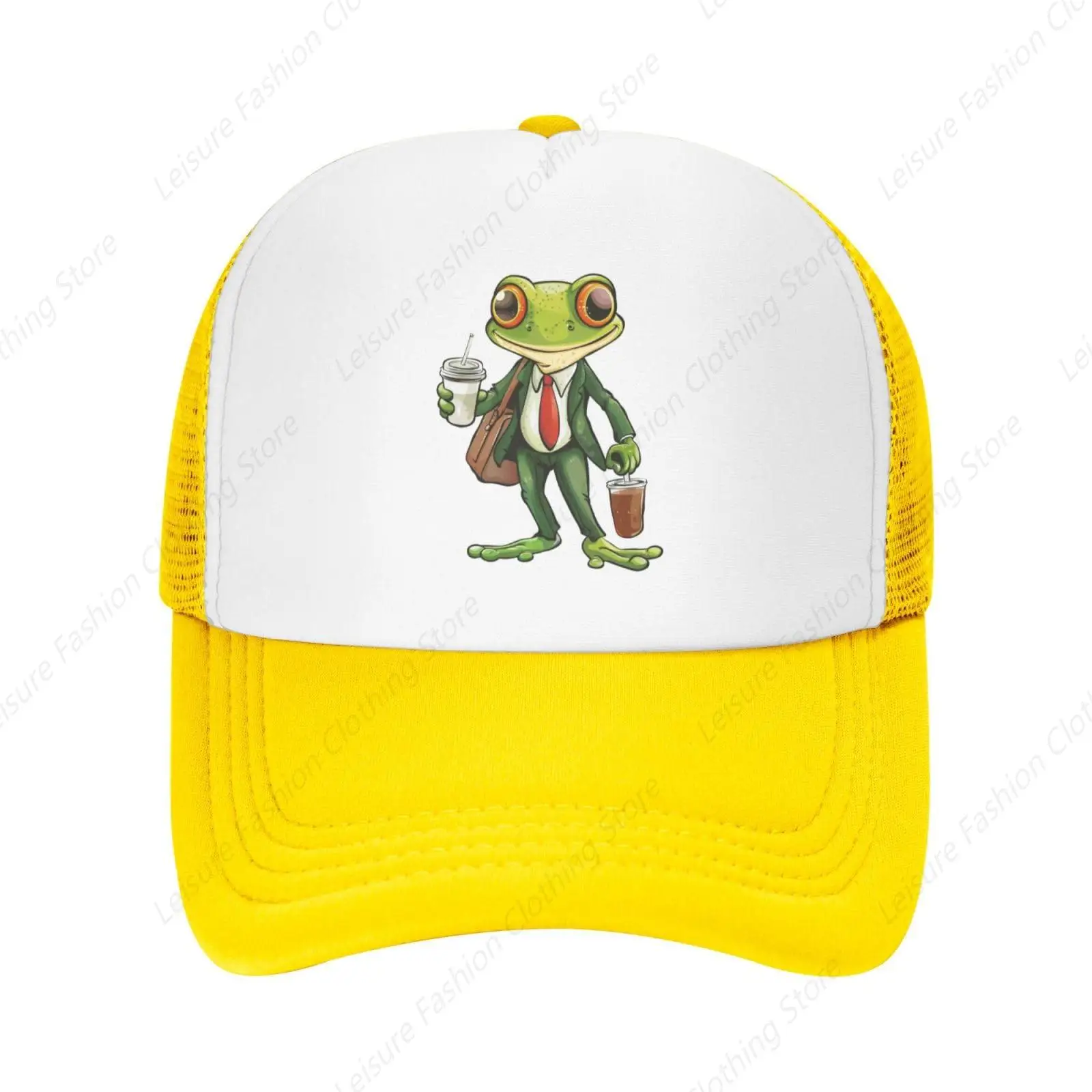 

Mesh Dad Hat Adjustable Washed Tree Frog Worker Funny Baseball Hats Funny Distressed Ball Trucker Cap for Women Men Unisex