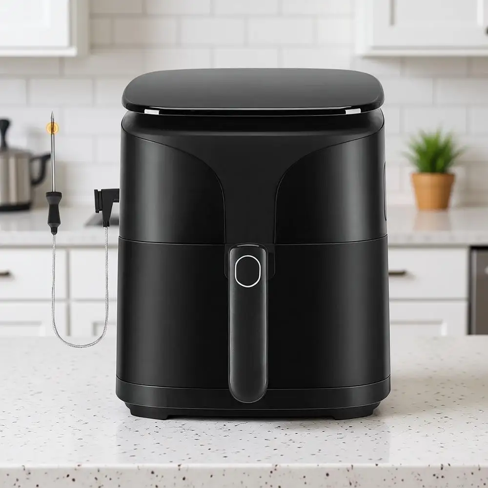 

Многофункциональная печь 8-в-1 объемом 5,5 кварт с умным датчиком-зондом, 450 ° Цифровой дегидратор, 24 предустановленных режима, можно мыть в посудомоечной машине и не требует специальной обработки