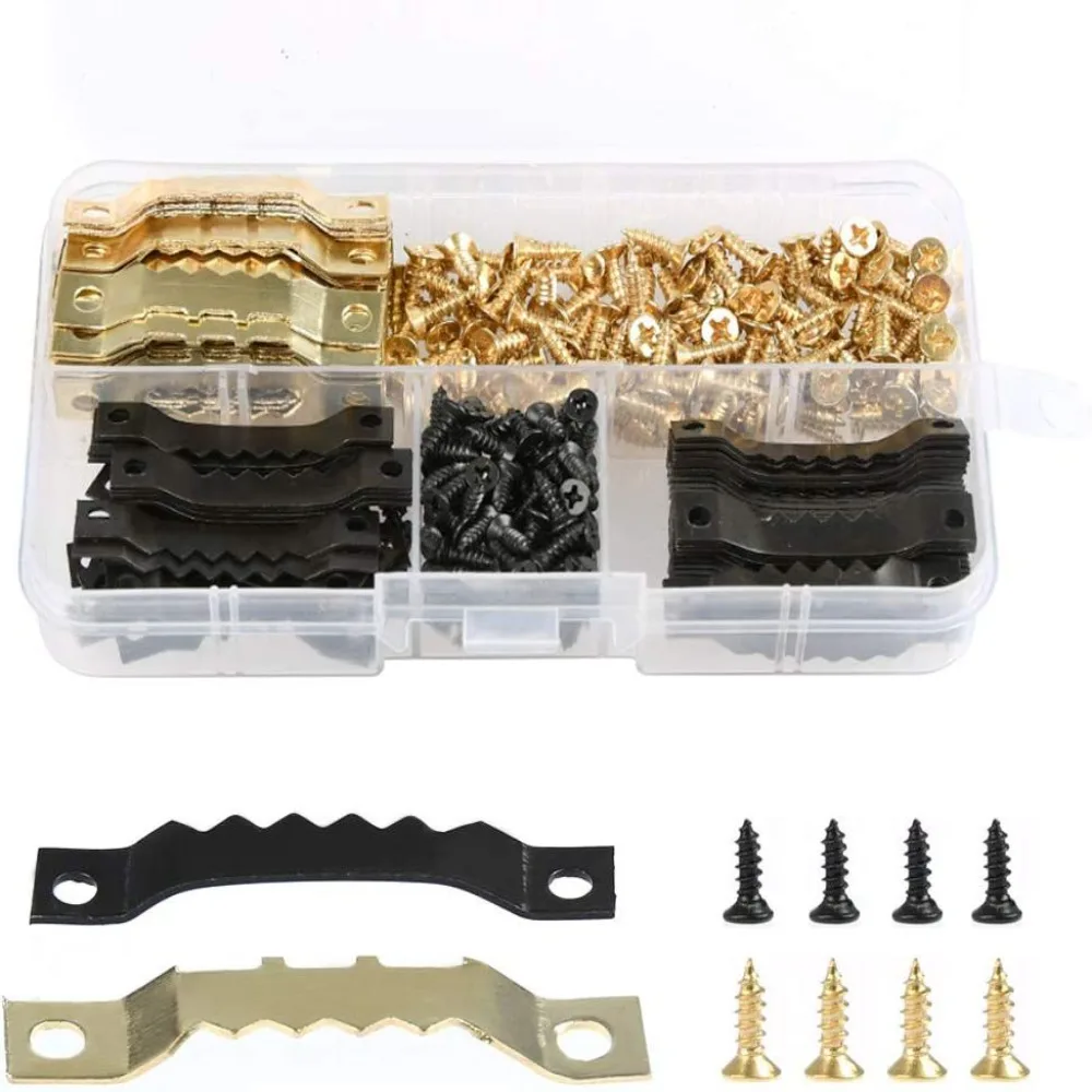 With Screw Sawtooth Picture Frame Hanger Multi Functional Decorative Tools Metal Hook Golden Silver Black Hardware